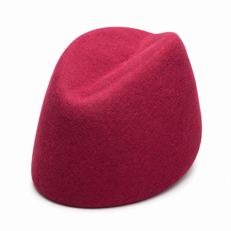 100% Wool Russian-Style Pillbox Hat for Women