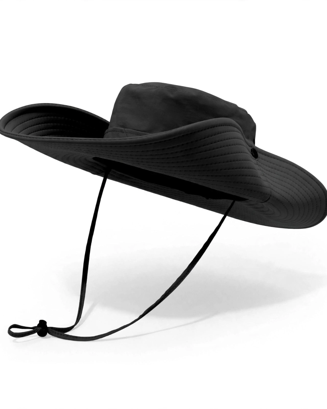 Wide Brim Sun Hat with Chin Strap - Unisex Outdoor Adventure
