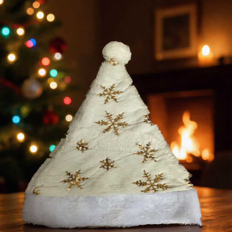 Festive Glitter Christmas Santa Hat for Holiday Cheer
