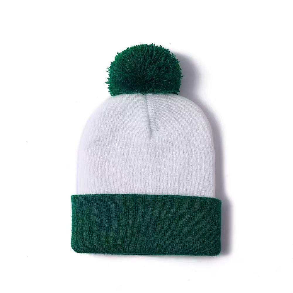 Reversible Knit Beanie with Pom-Pom and Ear Flaps