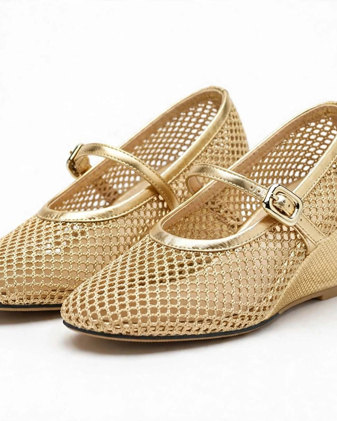 Women's Breathable Mesh Wedge Slippers