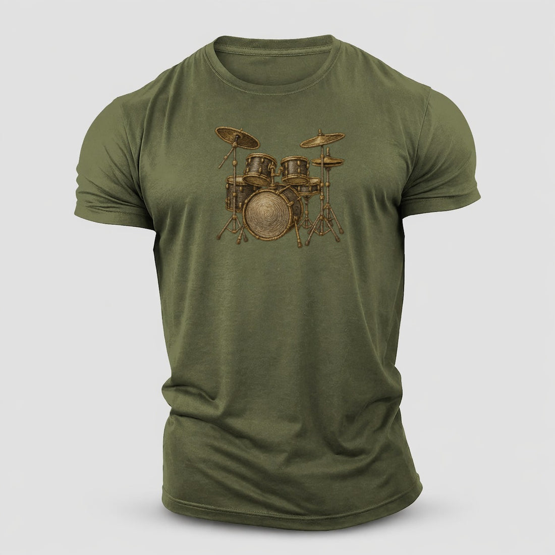 Drum Kit Vintage T Shirt Cotton T-Shirt