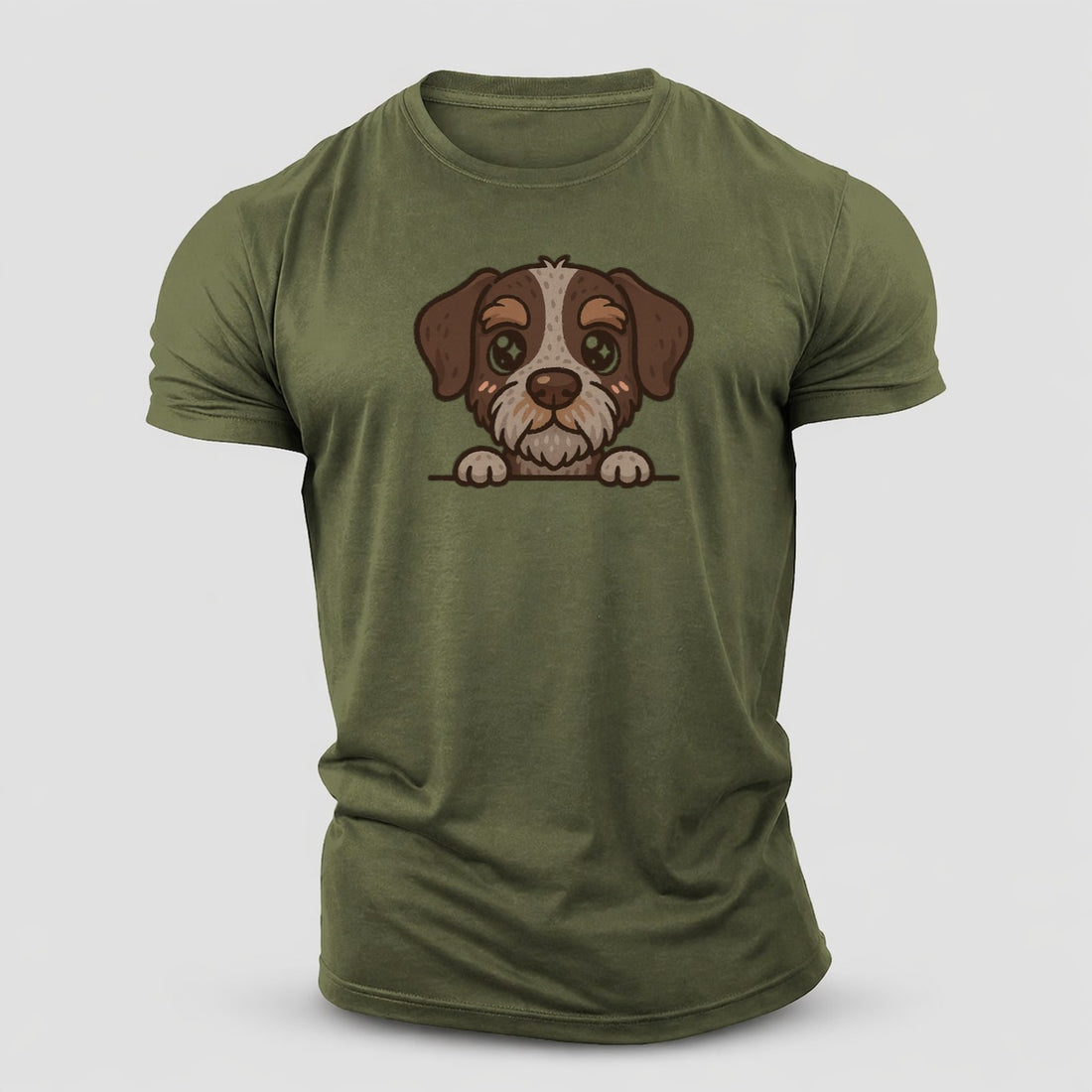 German Shepherd Patriotic Hero Cotton T-Shirt