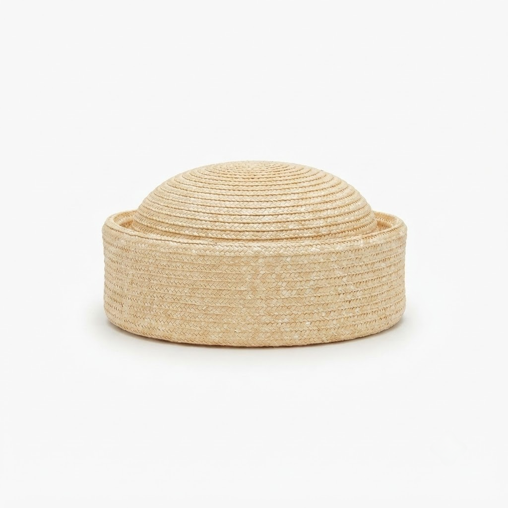 Premium Raffia Pillbox Hat - Elegant Summer Style