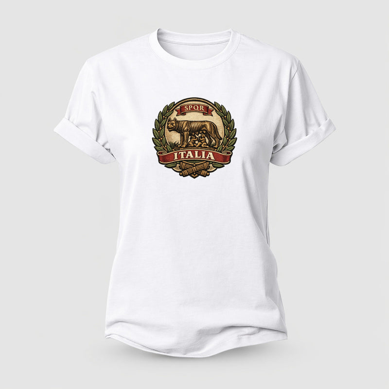 Italy Heritage Emblem Women's Cotton T-Shirt