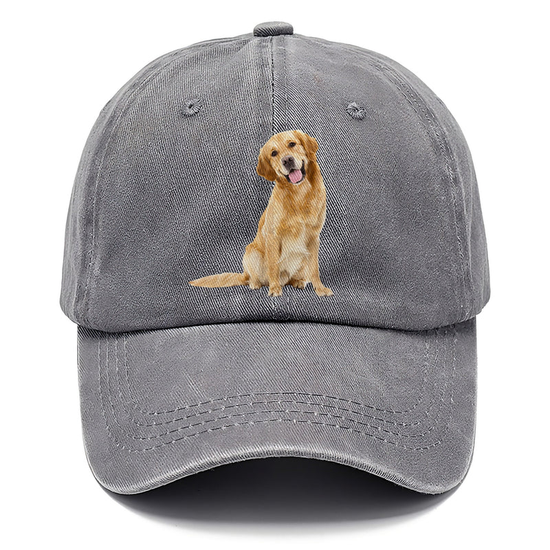Joyful Golden Retriever With A Radiant Smile Classic Cap