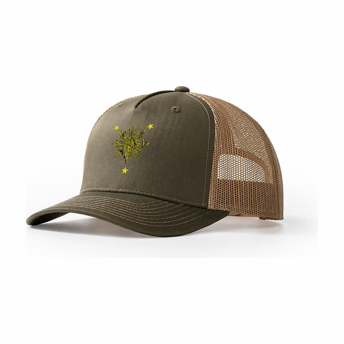 Filipino Cultural Sun Motif Baseball Cap For Big Heads Trucker Hat