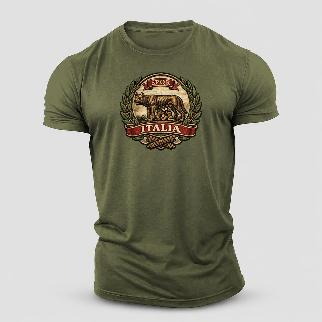 Italy Heritage Emblem Cotton T-Shirt