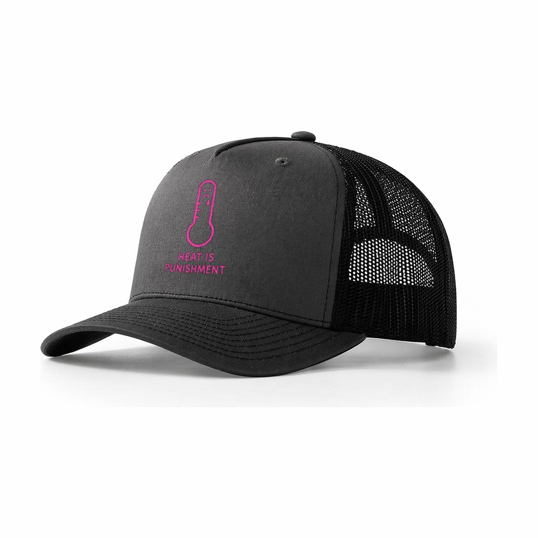 The Crow Judges Silently Black Crow With Disapproving Look Trucker Hat