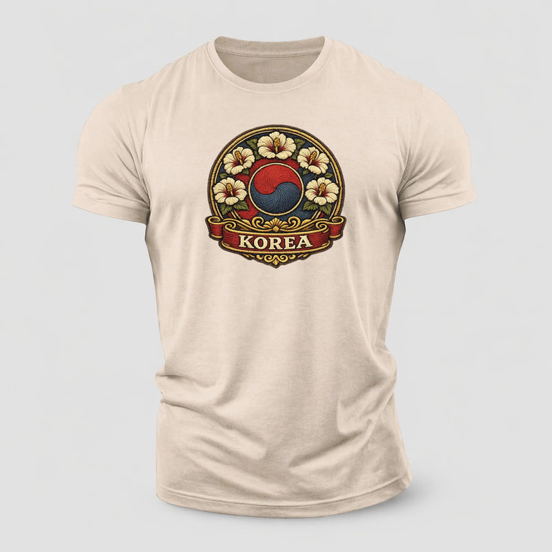 South Korea Heritage Emblem Cotton T-Shirt