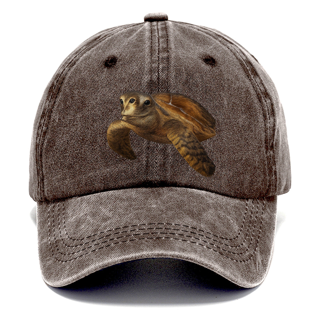 Sea Turtle Portrait Design Classic Cap