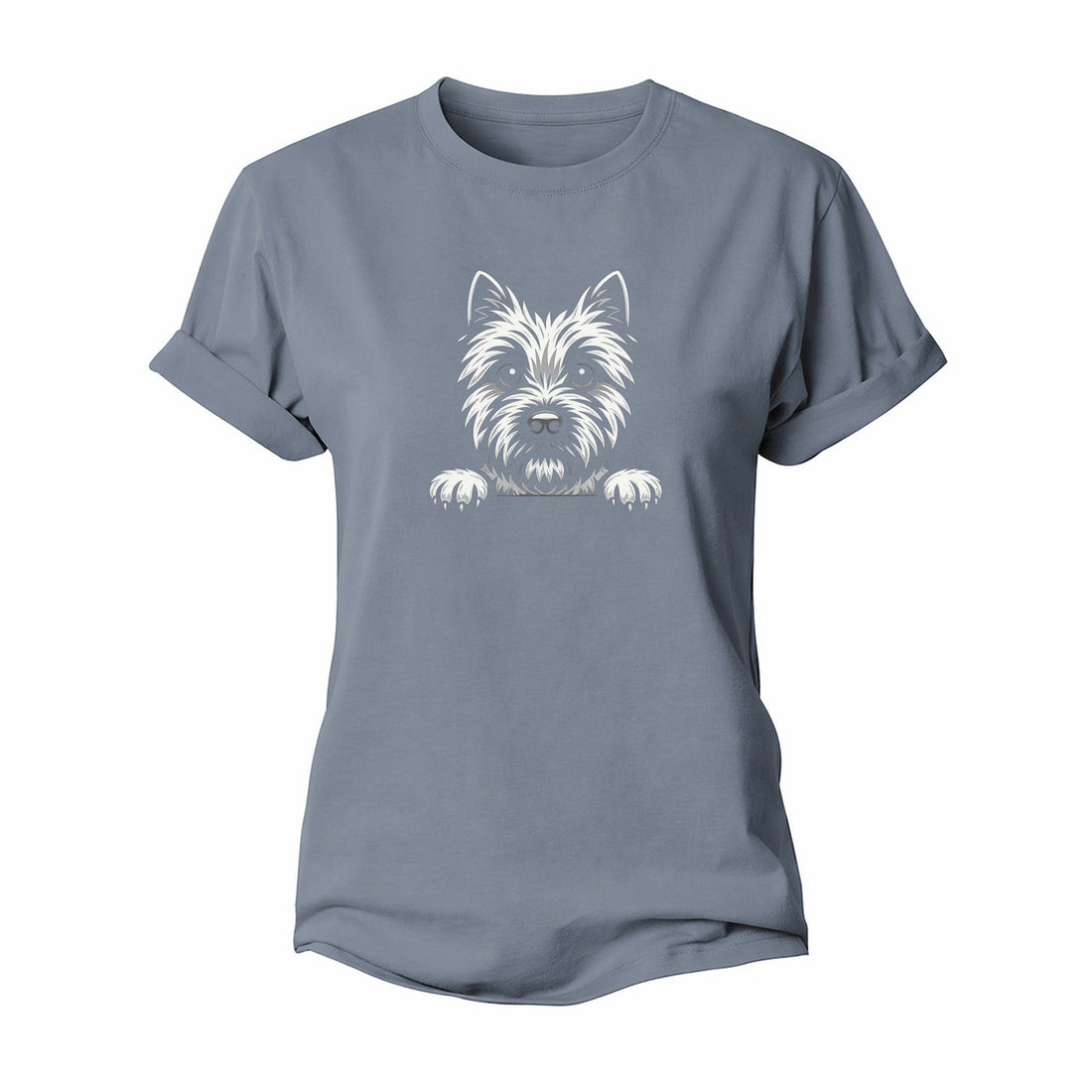 Cairn Terrier Wheaten Colored Pose Women's Cotton T-Shirt