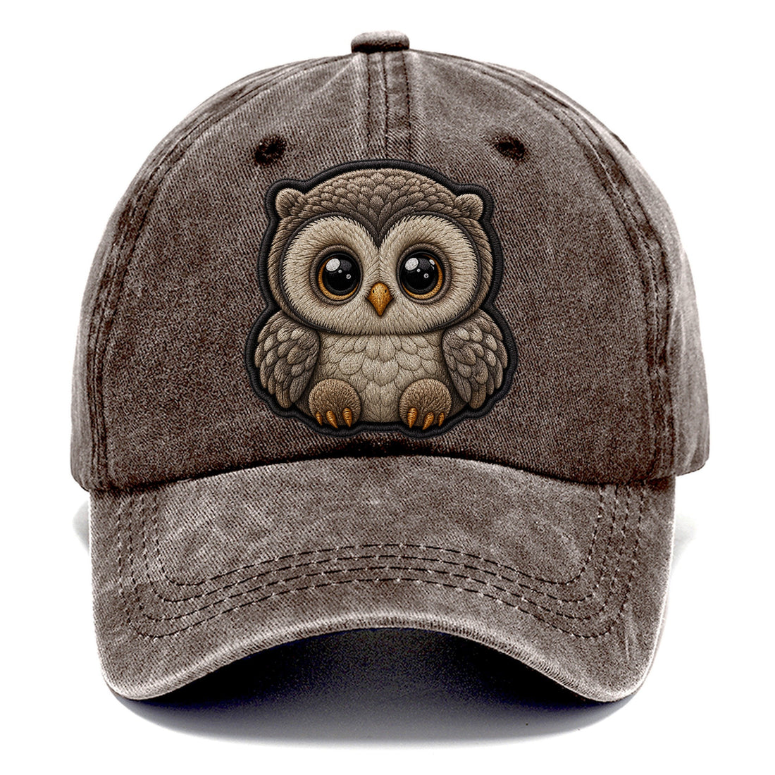 Baby Owlet Plush Embroidered Keepsake Patch Classic Cap