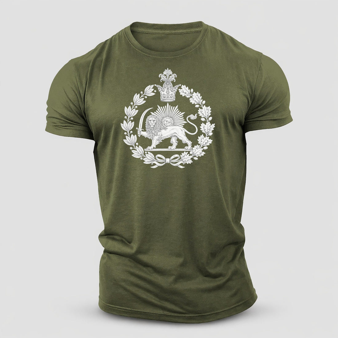 Iran Lion - Two Tone Cotton T-Shirt