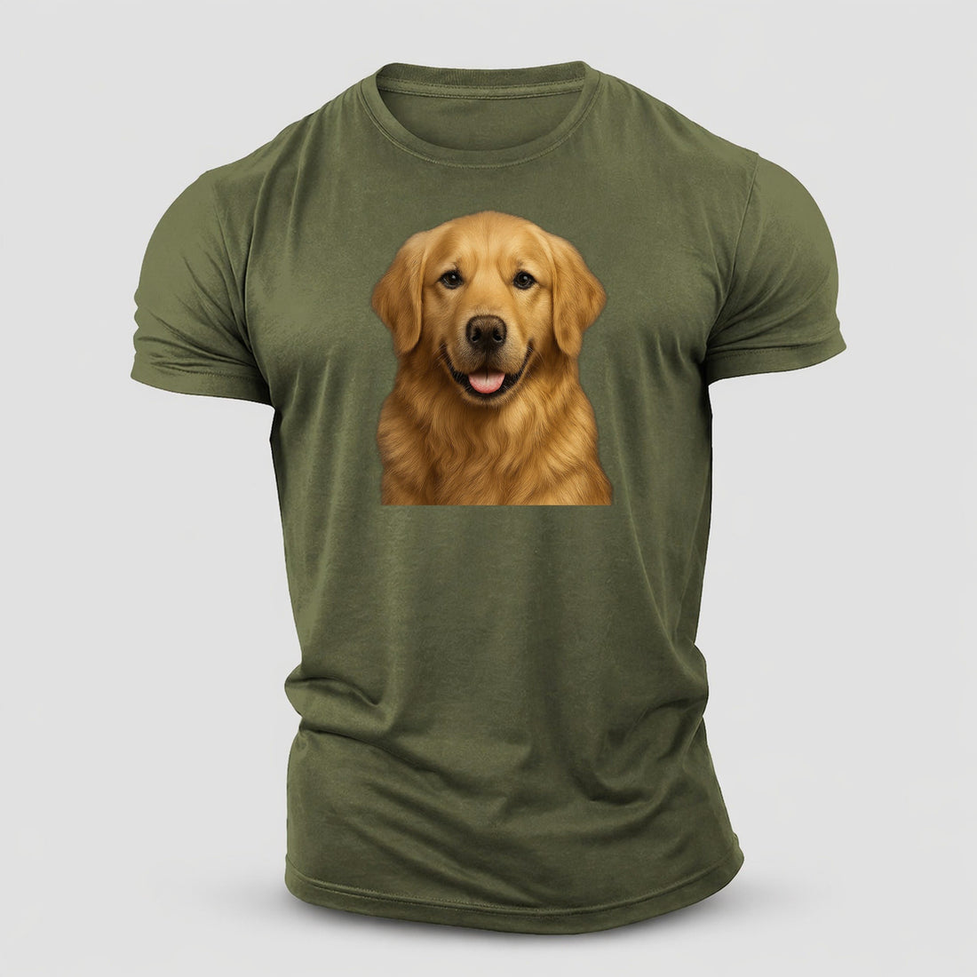 Golden Retriever Portrait Cotton T-Shirt