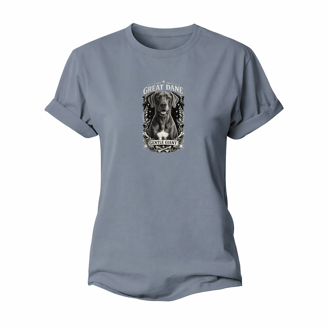 Great Dane: Gentle Giant, Noble Heart Women's Cotton T-Shirt