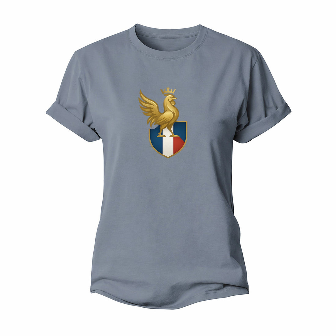 France Gallic Rooster Emblem Premium Design Women's Cotton T-Shirt