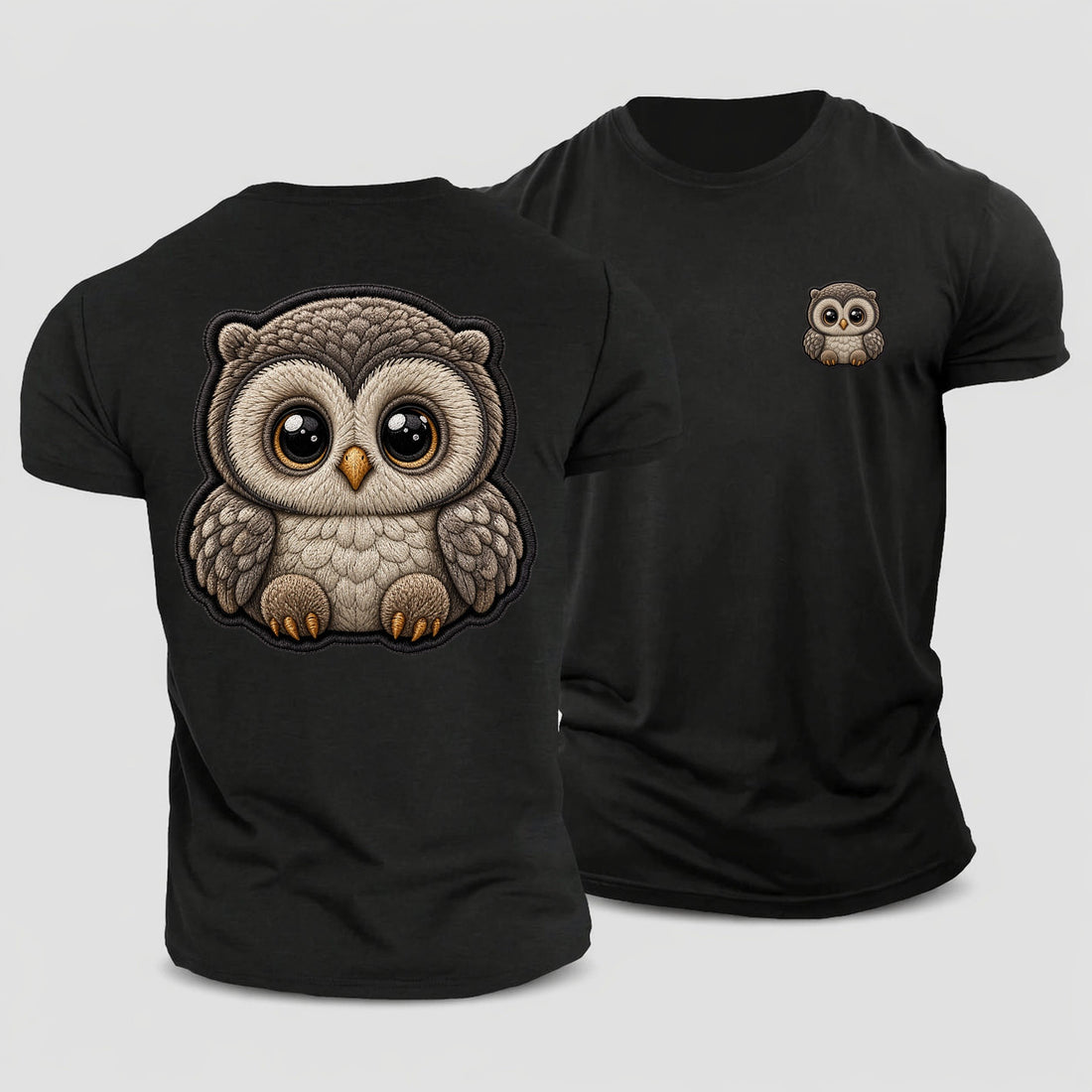 Baby Owlet Plush Keepsake Patch Cotton T-Shirt