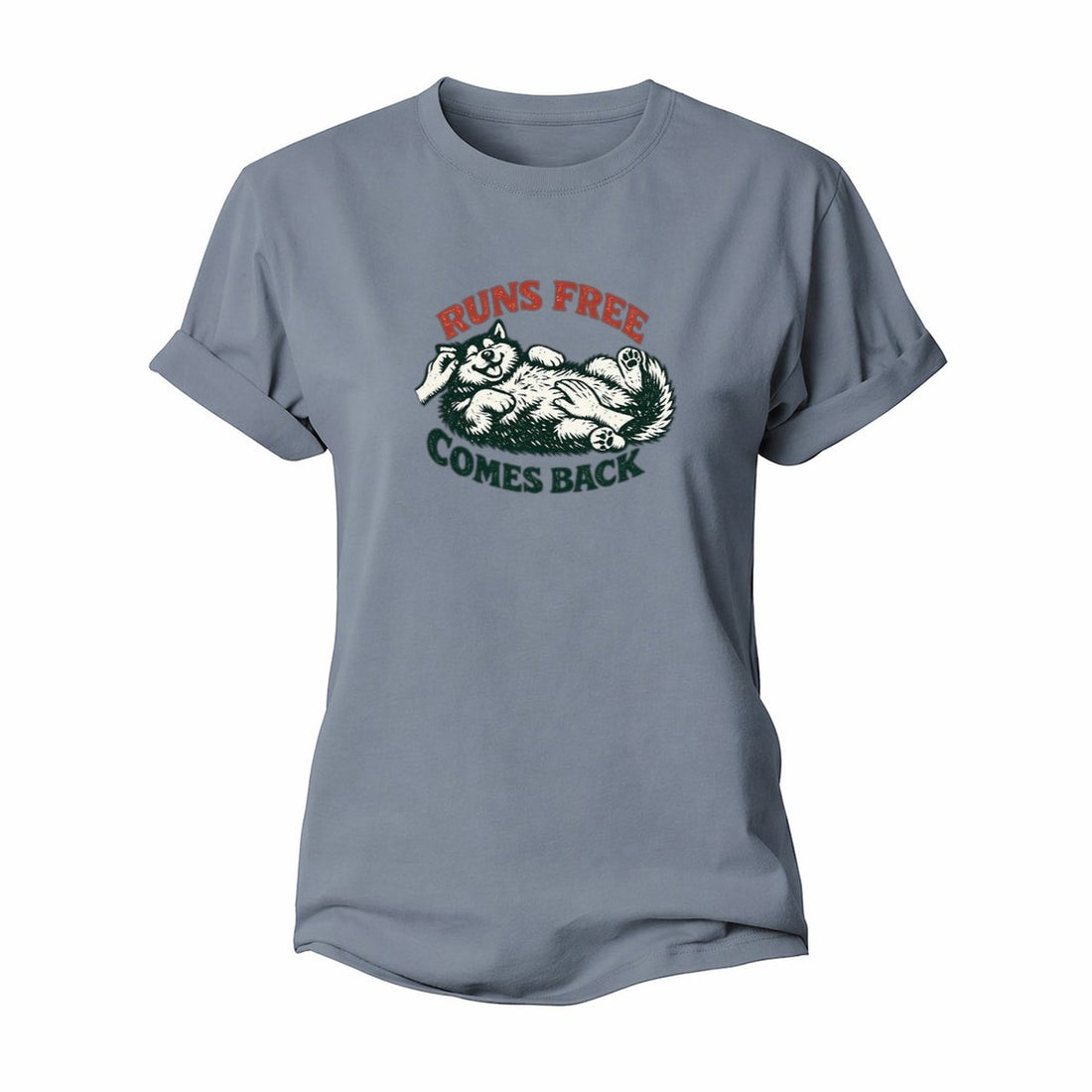 Siberian Husky Redo Women's Cotton T-Shirt