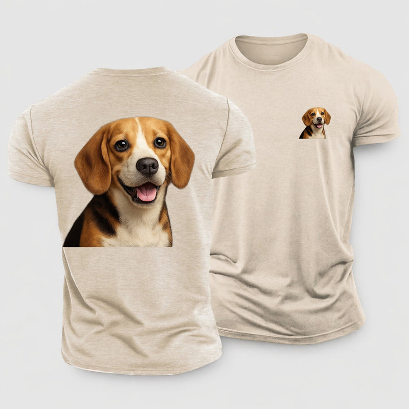 Beagle Portrait Cotton T-Shirt
