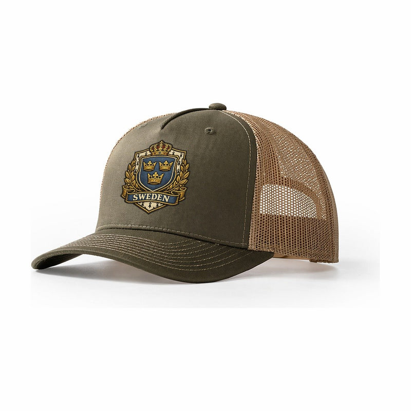 Sweden Heritage Emblem Trucker Hat