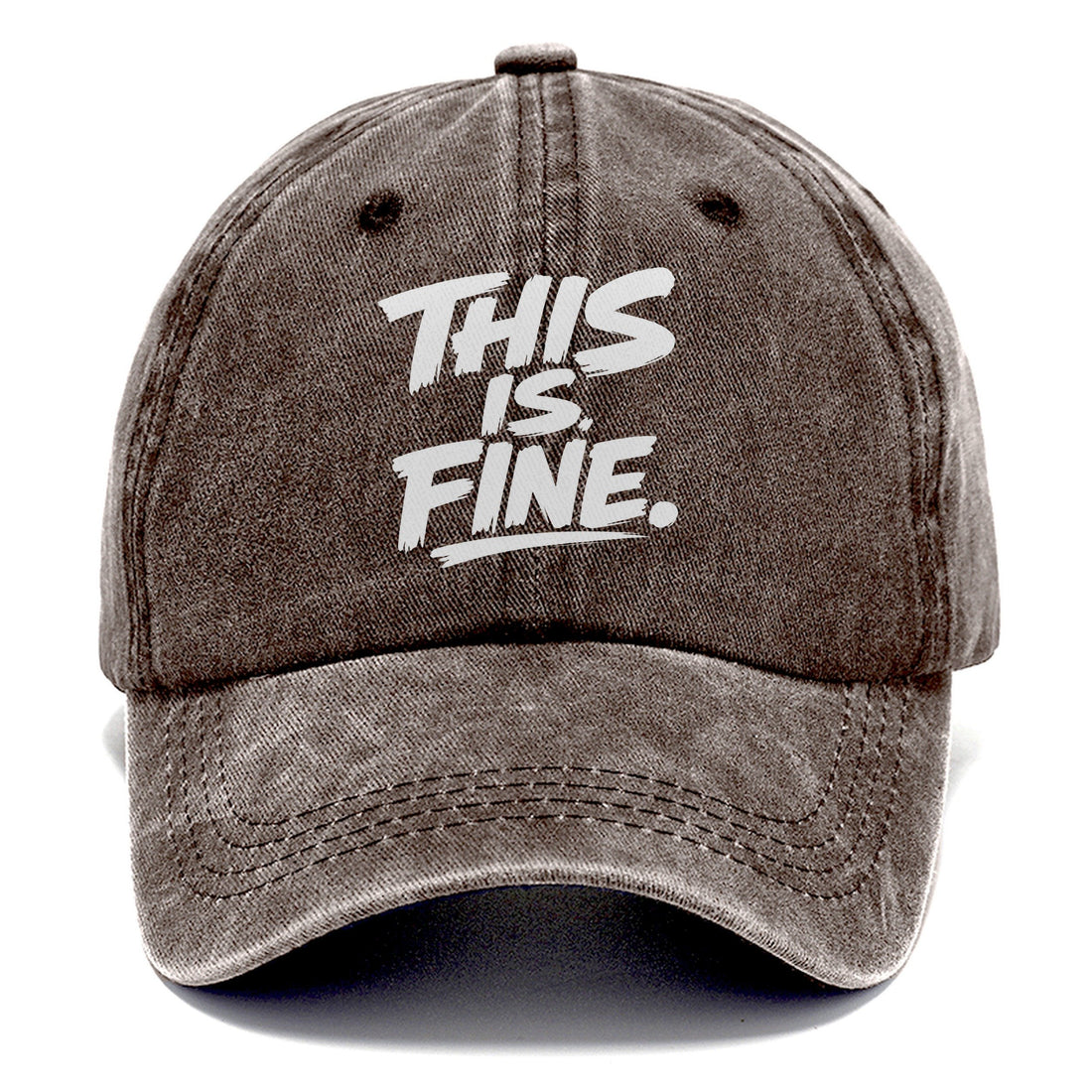 Dog Fire Meme Distilled Three Words Classic Cap