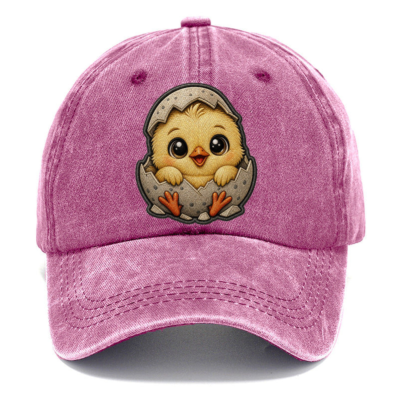 Freshly Hatched Baby Chick Plush Embroidered Classic Cap