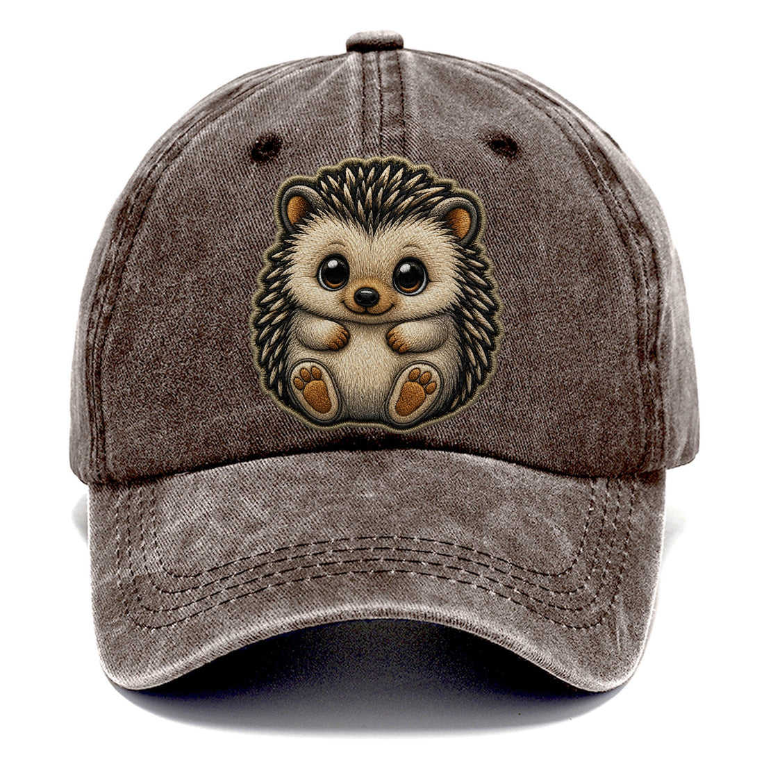 Baby Hedgehog Plush Embroidered Keepsake Patch Classic Cap