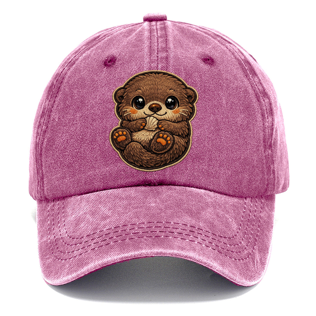 Baby Sea Otter Pup Plush Embroidered Classic Cap