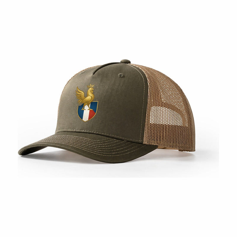 France Gallic Rooster Emblem Premium Design Trucker Hat