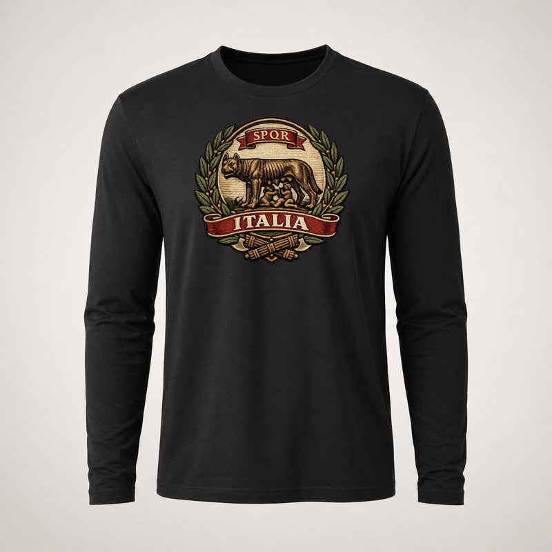 Italy Heritage Emblem Long Sleeve T-Shirt