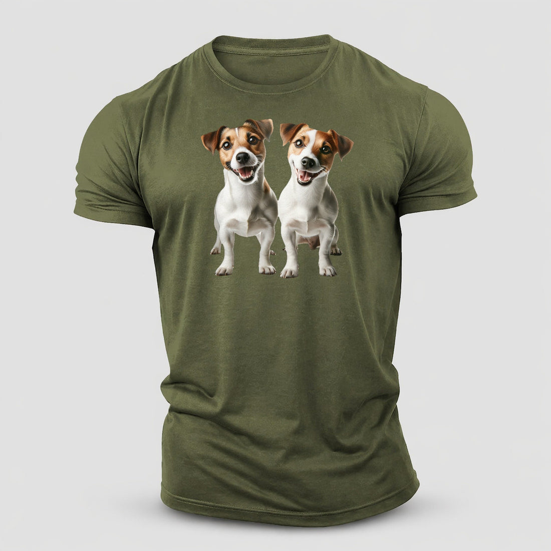 Two Jack Russels Cotton T-Shirt