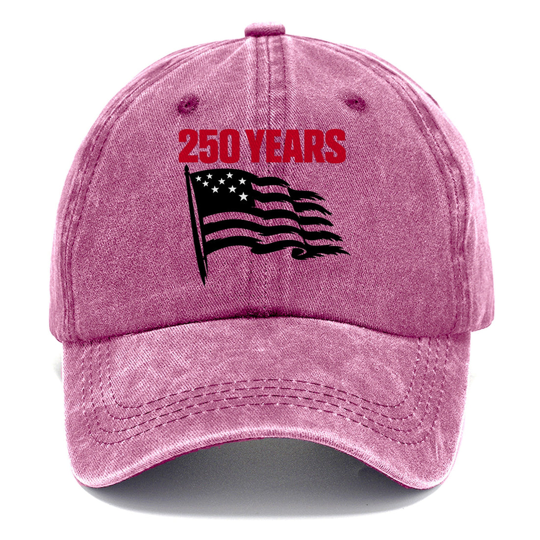 Single Weathered American Flag Silhouette 250 Classic Cap