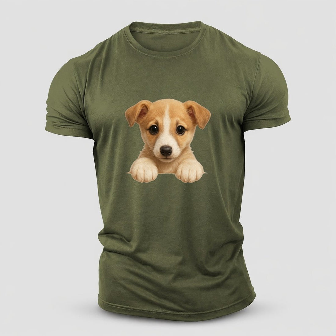Whippet Fawn Colored Design Cotton T-Shirt