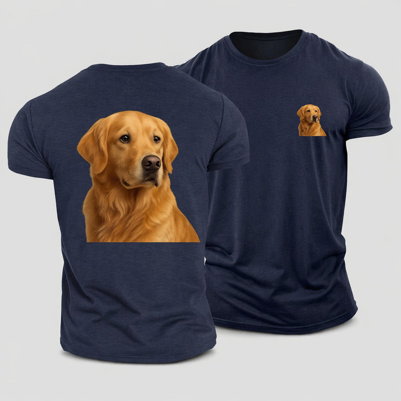 Golden Retriever Loyal Companion Cotton T-Shirt