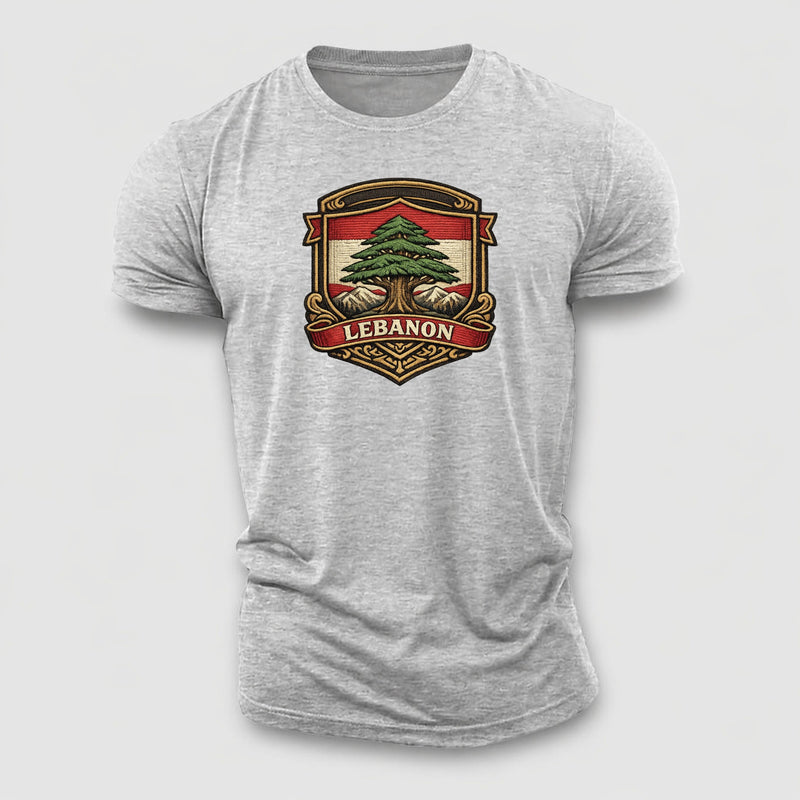 Lebanon Heritage Emblem Cotton T-Shirt