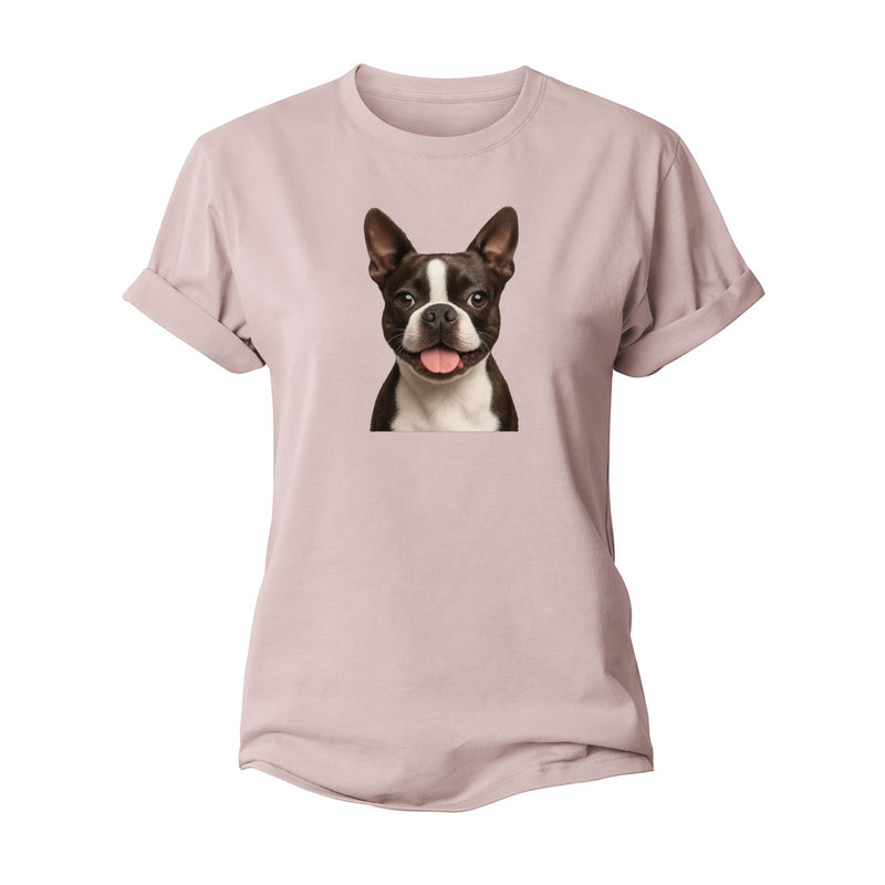 Boston Terrier: Dapper & Devoted Companion Women's Cotton T-Shirt