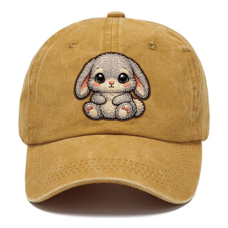 Baby Rabbit Plush Embroidered Keepsake Patch Classic Cap