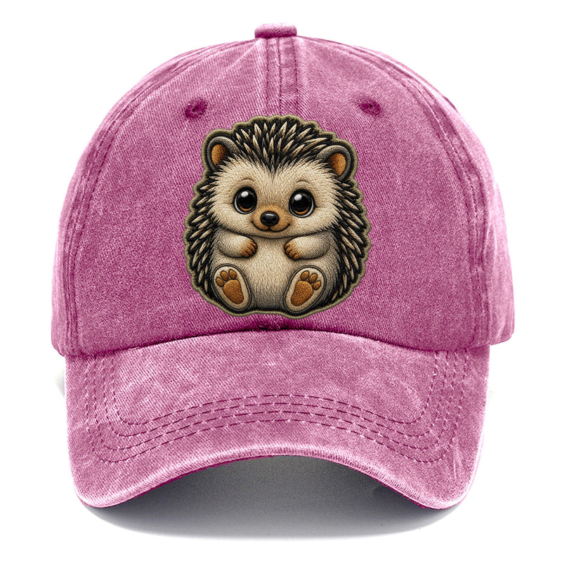 Baby Hedgehog Plush Embroidered Keepsake Patch Classic Cap
