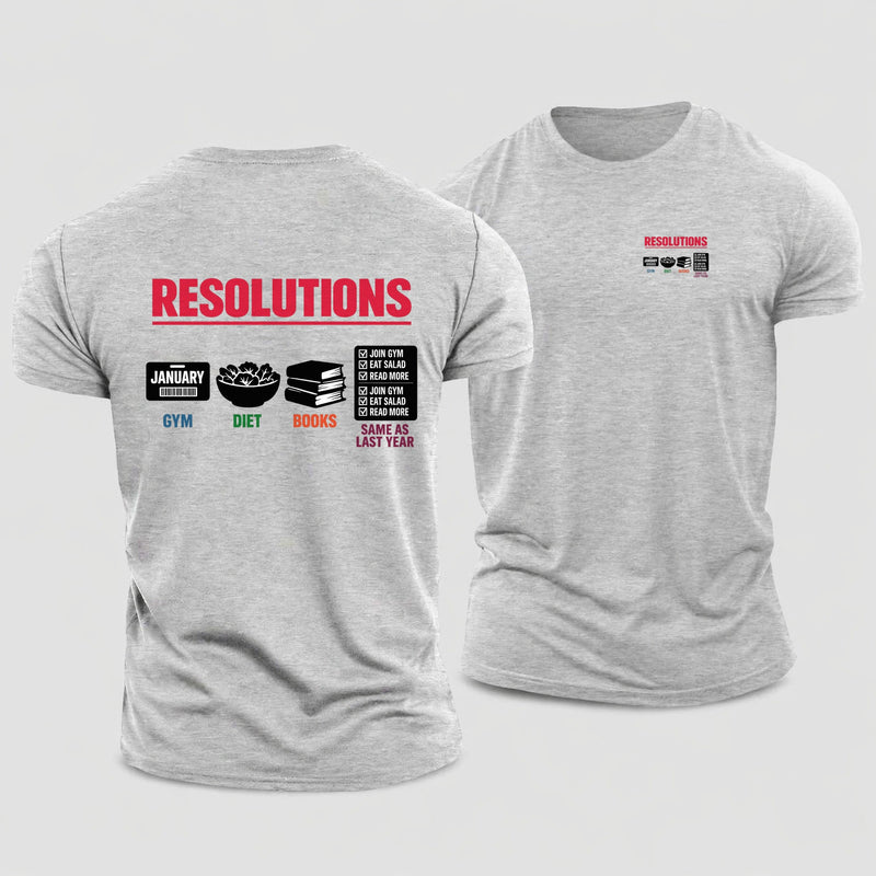 New Year Resolutions Cotton T Shirt