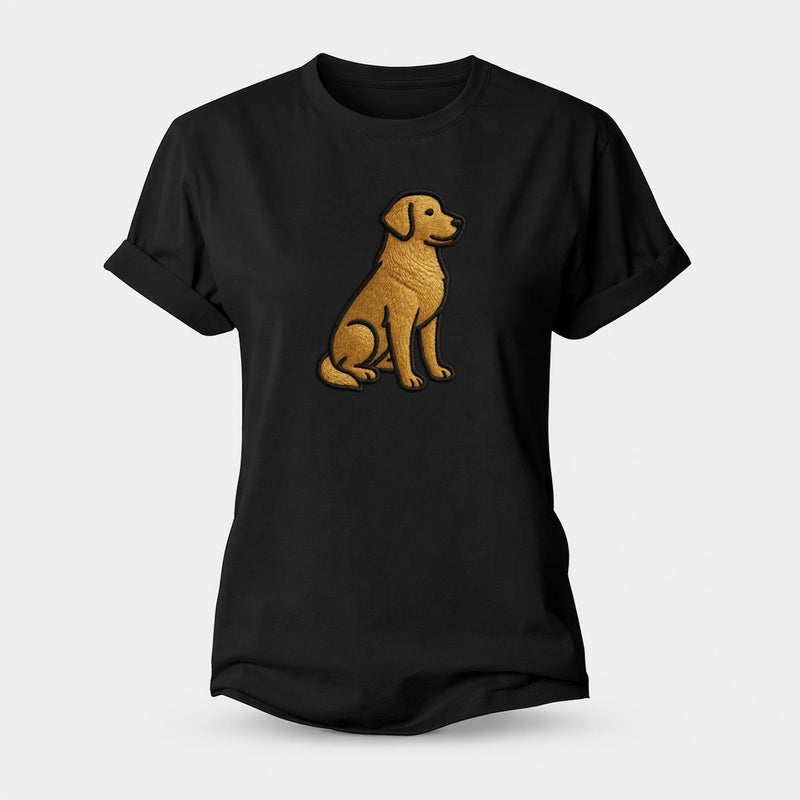 Golden Retriever - Contemporary Geometri - Classic Cap Cotton T-Shirt