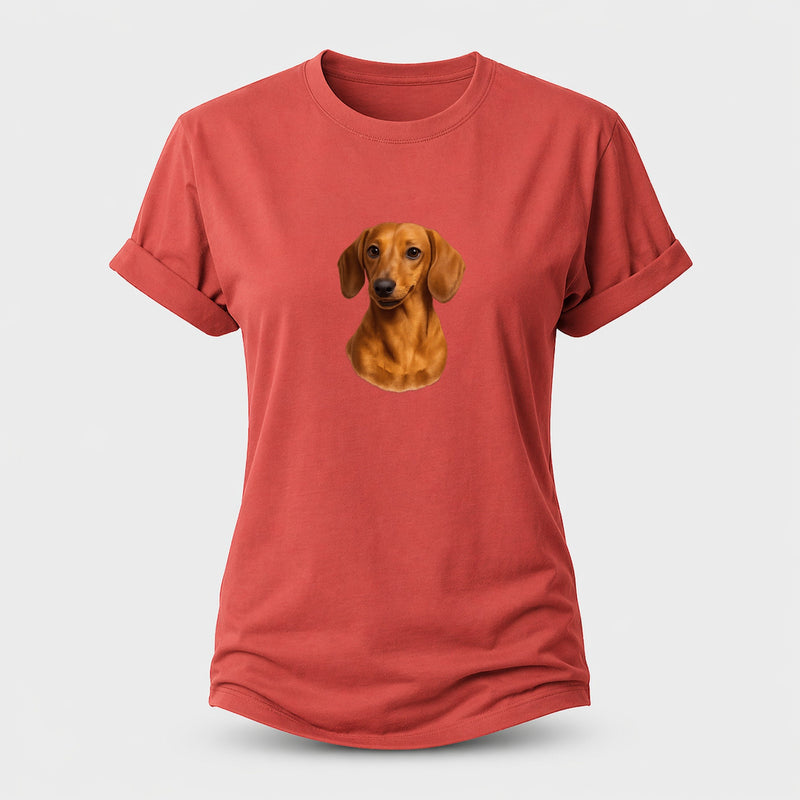 Dachshund Brave Little Warrior Women's Cotton T-Shirt