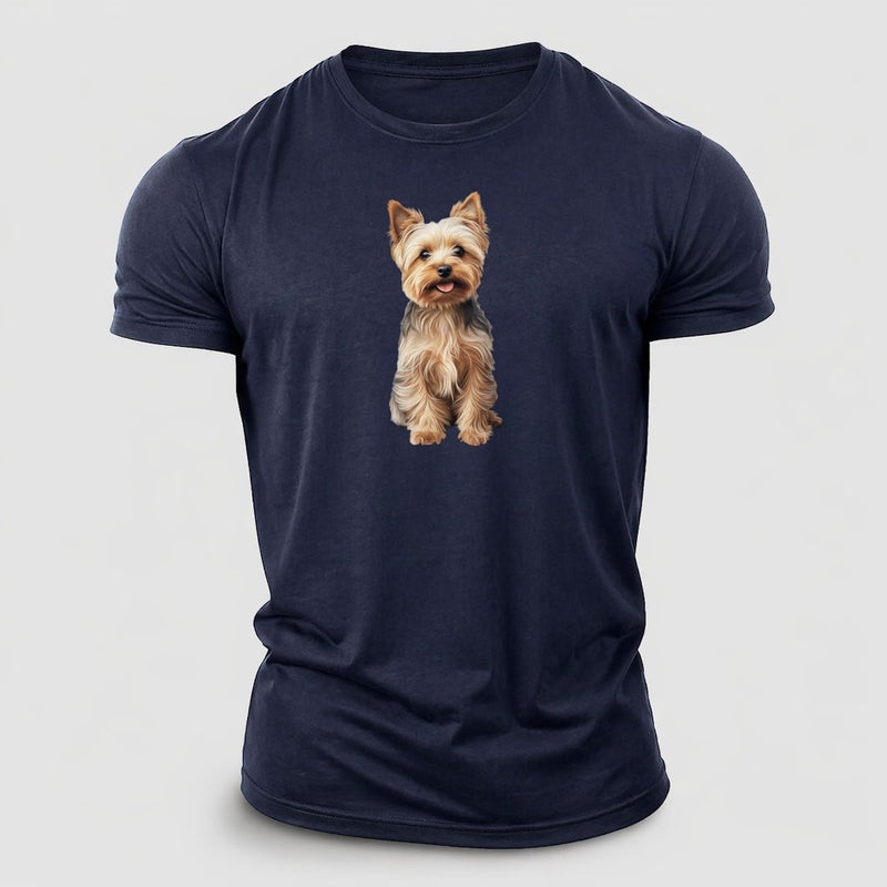 Yorkshire Terrier Dog Classic Cap Cotton T-Shirt