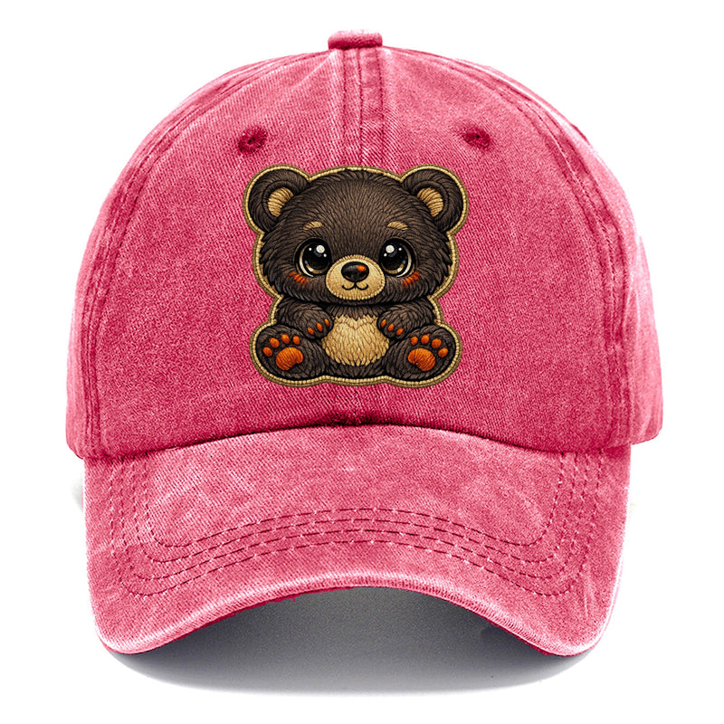Baby Bear Cub Plush Embroidered Keepsake Classic Cap