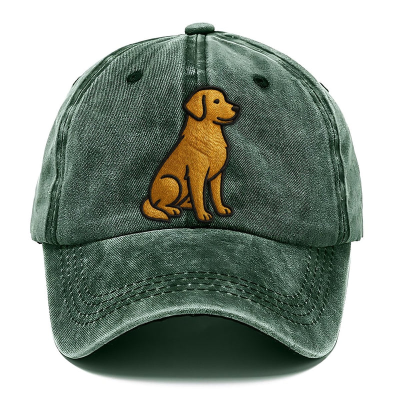 Golden Retriever Contemporary Geometri Classic Cap