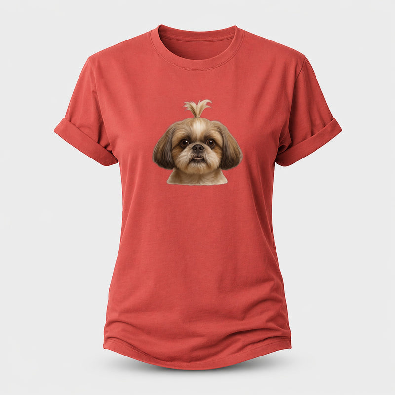 Shih Tzu Underbite Women’s Cotton T-Shirt