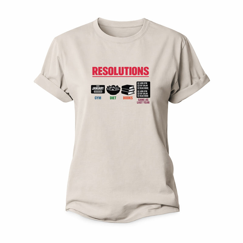 New Year Resolutions Women's Cotton T-Shirt