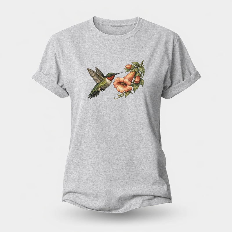 My Signature Subject Hummingbird Suspended Before Women's Cotton T-Shirt