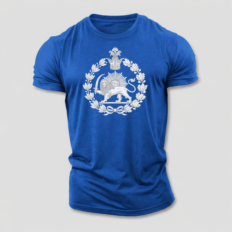 Iran Lion - Two Tone Cotton T-Shirt