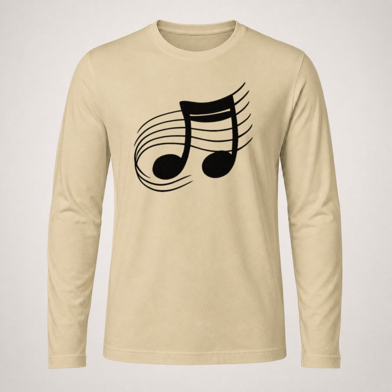 Musical Notes Headwear Long Sleeve T-Shirt